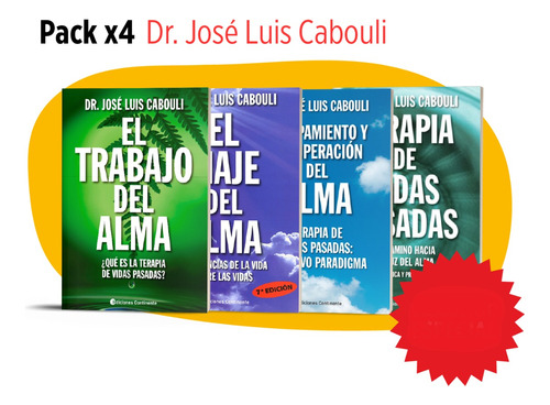 Pack 4 Libros Dr. Cabouli Tvp - Atrapa - Trabajo Y Viaje
