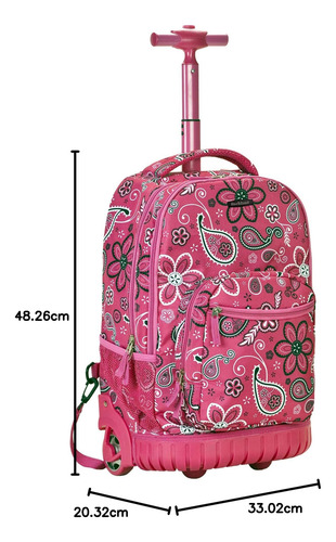 Mochila Con Ruedas De 48 Cm Para Escuela O Viaje