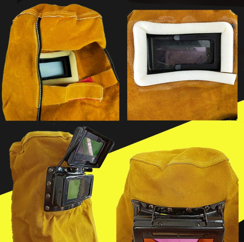 E Cortinas De Cuero For Máscaras De Soldar