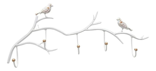 Bird On Branch Rack,sturdy Wall Key Holder Coat Hooks -