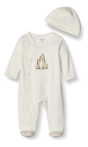 Little Me Beb&eacute; Unisex 2&nbsp;piezas Footie Y Cap Set,