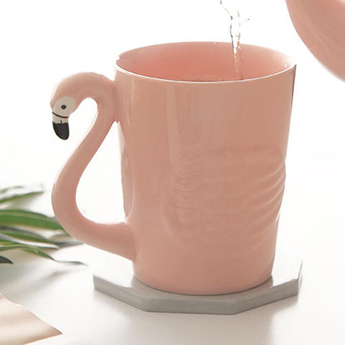 Tetera De Flamenco 3d Creativa, Taza De Cerámica Resistente