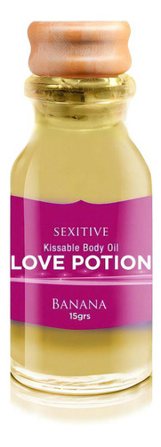 
Aceite Tibio Para Masajes Love Potion Saborizado Sexitive Sabor Banana