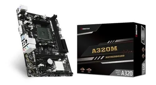 comprar Placa Mãe Amd Am4 A320mh Vga Hdmi Usb 3.1 Ddr4 Biostar