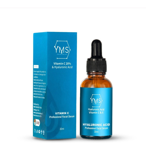 Serum Facial Yms Acido Hialuronico Con Vitamina C Y E