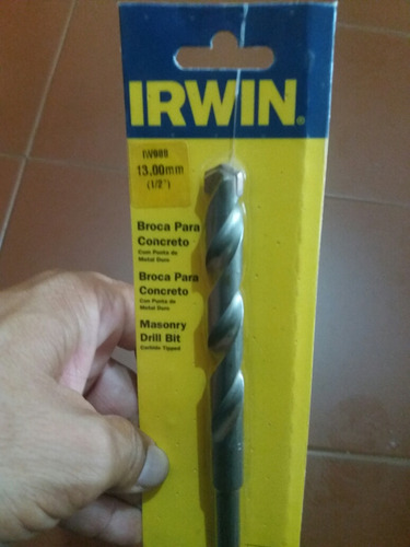 Broca Mecha 1/2 Irwin (13mm) Para Concreto