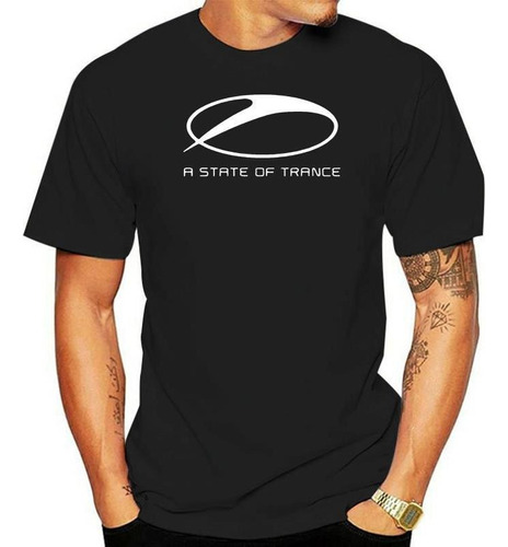 Camisa Armin Van Buuren A State Of Tranc Blanco Negro Hombre