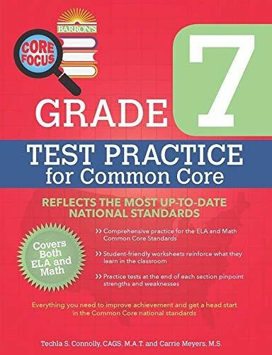 Book : Core Focus Grade 7 Test Practice For Common Core...