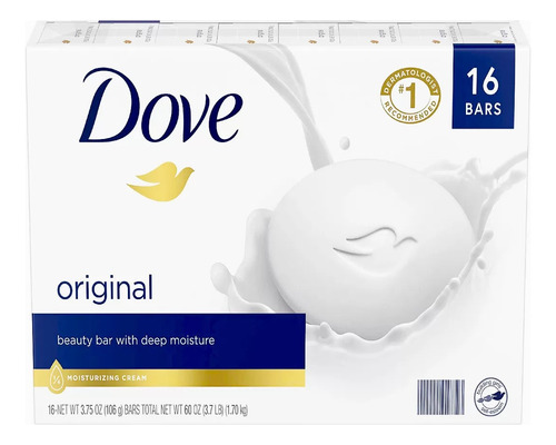 Jabón De Barra Dove Original 106g 16und