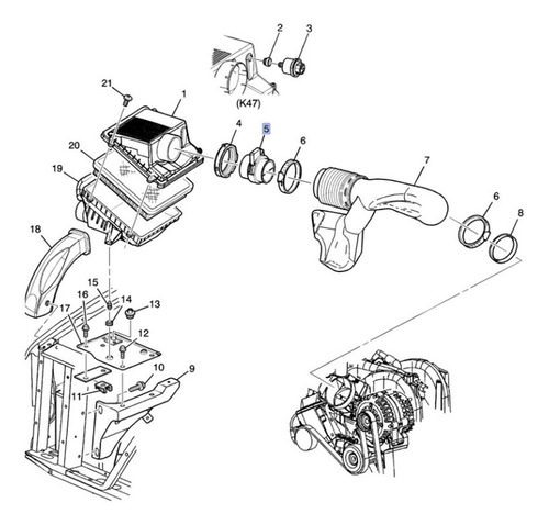Sensor Masa Flujo Aire (maf) Corvette 5.7l V8 2001
