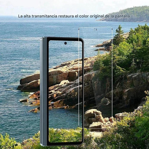 2 Micas Cristal Templado 9h Para Samsung Galaxy Z Fold 5
