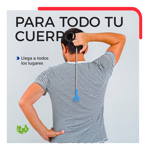 Manita Rasca Espalda Mano Rascadora Plástico Picazón Masaje Color Azul Claro