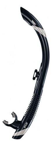 Snorkel Flexible Para Buceo Atomic Aquatics Sv2, Negro