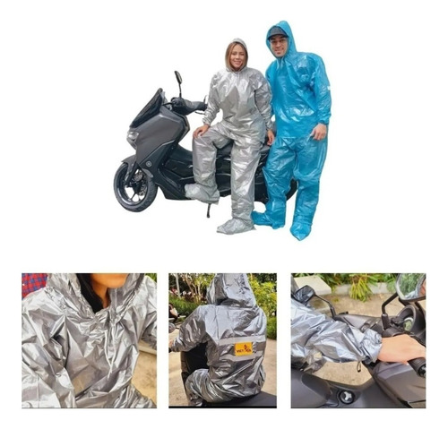 Traje Impermeable Plastico Calibre Grueso 2.0 Metalizado 