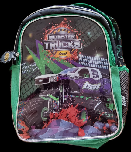 Mochilas Monster Lsyd Coloridas Y Reforzadas 14 Pulgadas