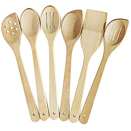 Juego De Utensilios De Cocina Saludables - 6 Cucharas D...