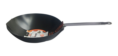 Wok Acero Carbono Hudson Mango Planchuela 30 Cm