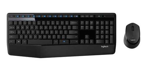 Kit Teclado Y Mouse Inalambrico Logitech Mk345 Color del mouse Negro Color del teclado Negro