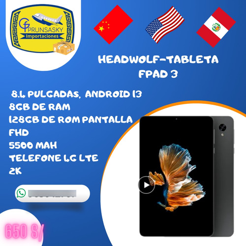 Tablet Head Wolf Fpad3 