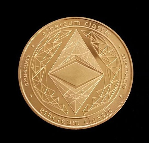 Imagen 2 de 7 de Souvenir Moneda Etherum Física Coleccionable Con Cápsula