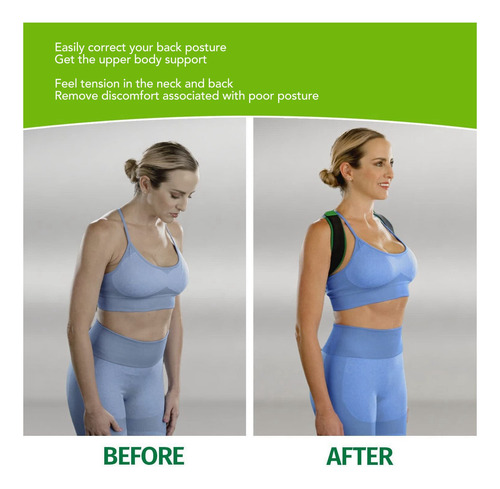 Corrector Postura Espalda Ajustable Faja Transpirable Unisex