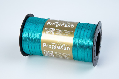 2 Peças Fita De Cetim Progresso 4mm C/100 Metros - Cores Cor 1102 Jade