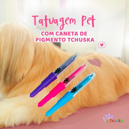 Caneta Tintura Pet Shop Fashion Color Cachorro Gatos Tchuska