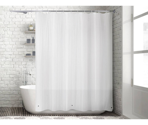 Forro Cortina Baño Transparente Con Iman 180 X 180 Cm