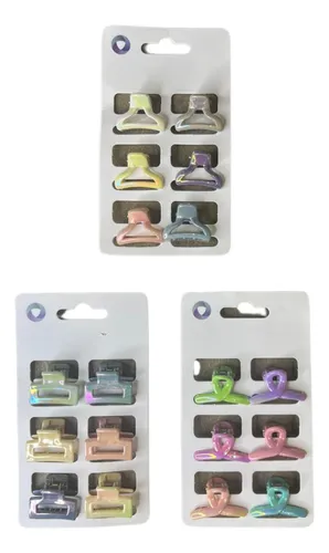comprar 3 Pack De 6 Pinches Mini Forma Tiburón Metálicos Peluquería