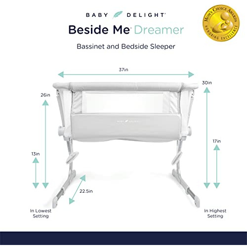 Baby Delight Beside Me Cuna Lateral Y Cama De Noche Para Beb