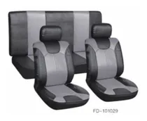 Comprar Cubre Asiento Universal Negro Gris Eco Cuero Muy Bueno !