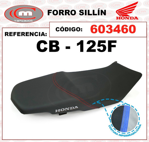 Sillin Para  Honda Cb 125 F (solo Forro Y Espuma)