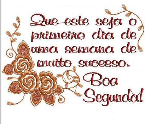 Matriz Bordado Semaninha Frases Positivas