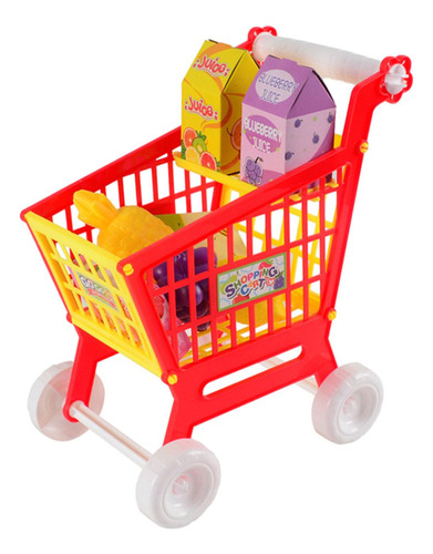 Juego De Carrito De Compras Para Niños Con Accesorios De