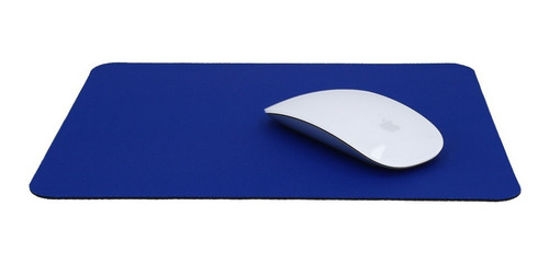 Mousepad De Poliéster Color Azul Diseño Impreso Liso