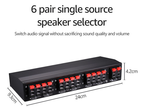 Caja Comparadora Selector De Audio Estéreo/bocina