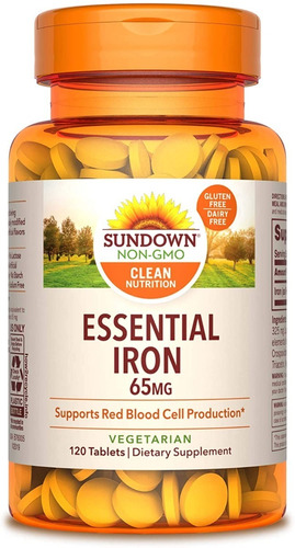 Sundown Naturals Hierro Sulfato Fer - Unidad a $600