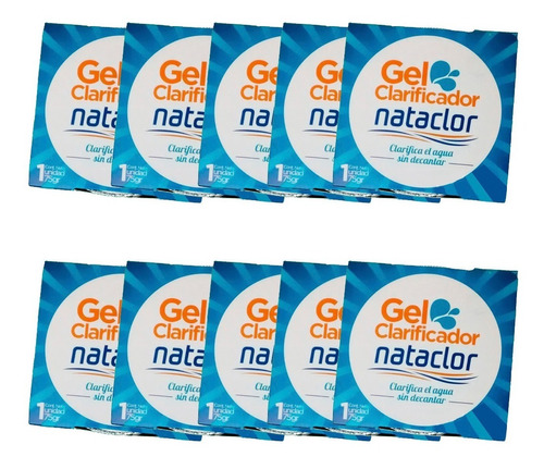 Gel Clarificador Nataclor Pileta 75 Grs Piscina X10 U Cs6179