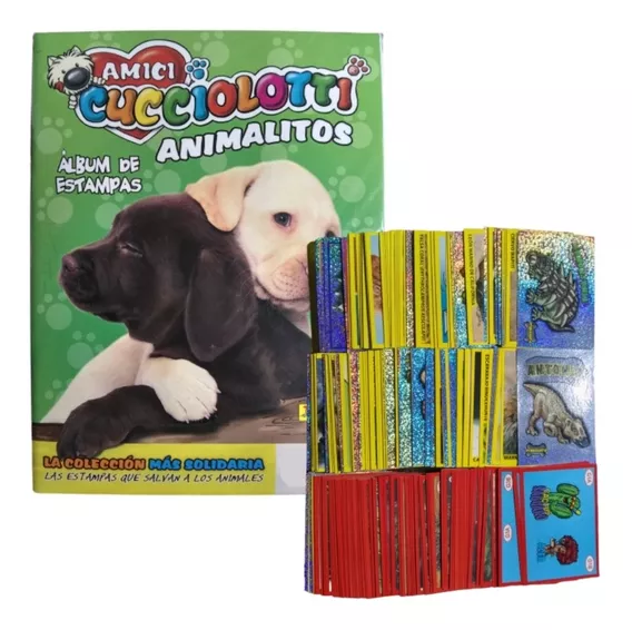 Álbum Estampas Animalitos Cucciolotti + Set Estampas Panini