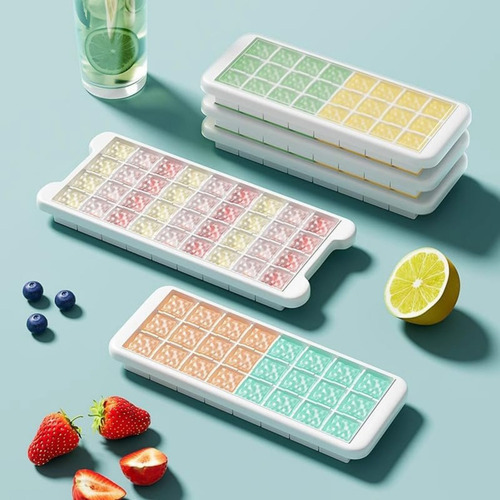 Bandeja De Cubitos De Hielo Con Rejilla 24/36, Molde De Sili