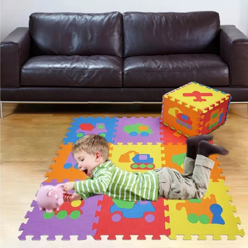 Set 10 Cuadros 30x30 Bebes Niños Tatami Go Numeros Adkar Alf