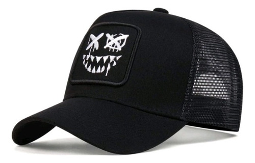 Gorra De Béisbol Con Bordado De Cara De Fantasma