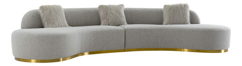 Pasargad Home Simona Collection - Sofa Curvo  Tapiceria De 