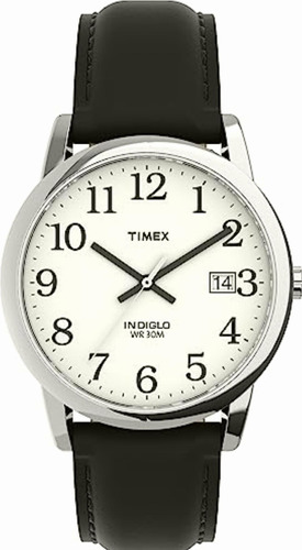 Reloj Timex Easy Reader Para Hombres 35mm, Pulsera De Piel