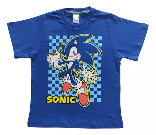 Camiseta Tails Sonic Infantil Amarela