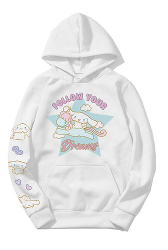 Buzo Hoodie Capucha - Follow Your Dreams Cinnamoroll Sanrio