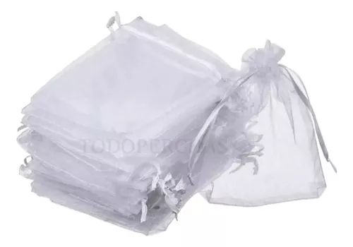 VILSTO Bolsas de Organza 7x9 cm, Bolsitas de Organza para Favores