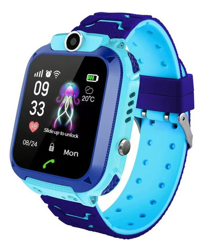 Q12 Niños Smartwatch 2g Full Hd Lcd Smartwatch Con Cámara Soporte Chip Sim, Música, Juegos X60 Color Rosa Azul 2g Smartwatch Sos Smartwatch