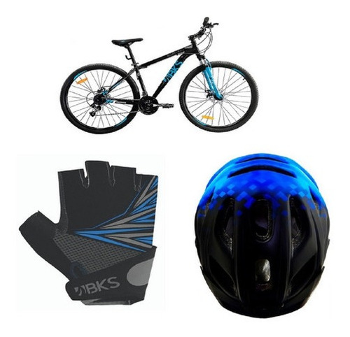 Bicicleta Montañera Rin 27.5 +guantes+casco Para Adulto Bks