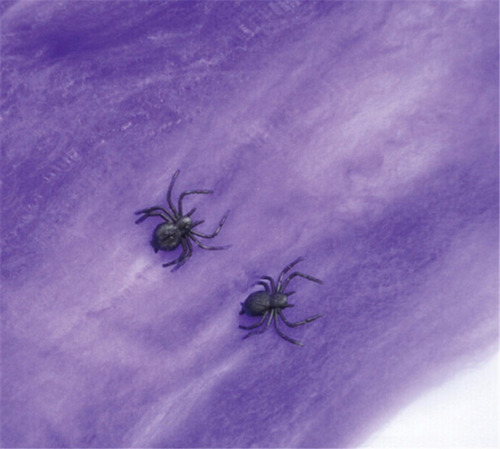 Telaraña Cotillon Violeta Decoracion Halloween Tela De Araña